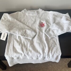 St. Louis Cardinals Classic Gray Crewneck Sweater with Embroidered Crest